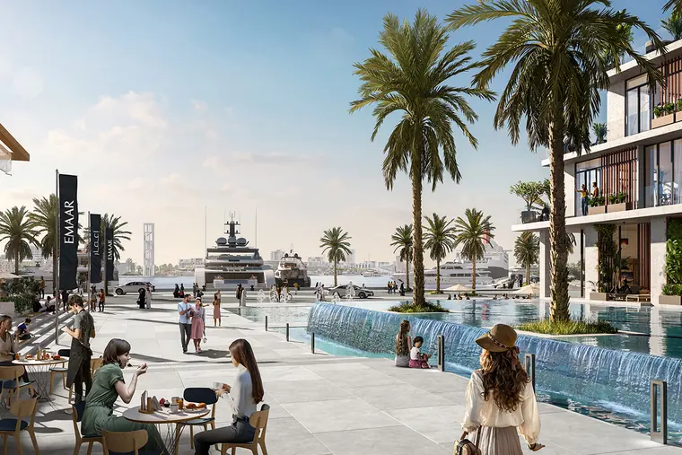 Bayline at Rashid Yachts & Marina, Emaar render